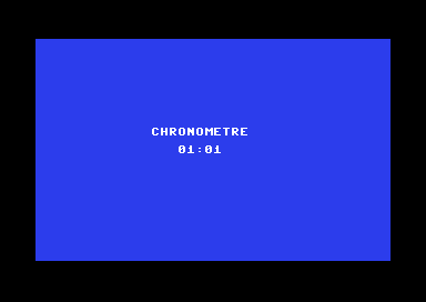 Le chronomètre du C64 affiche 01:01